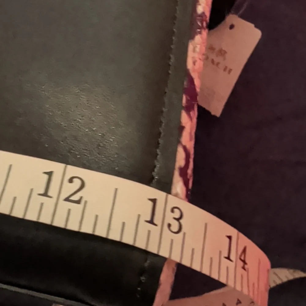 COACH Color Block Exotics Swagger Carryall LI/Black Satchel Black Multi NWT - Picture 12 of 12